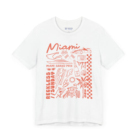 Miami Illustrated Series Lightweight T-Shirt