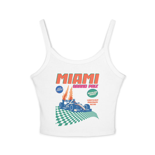Miami Retro Cropped Tank Top