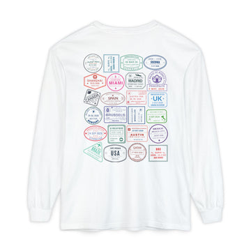 2026 Passport Stamps Long Sleeve T-Shirt