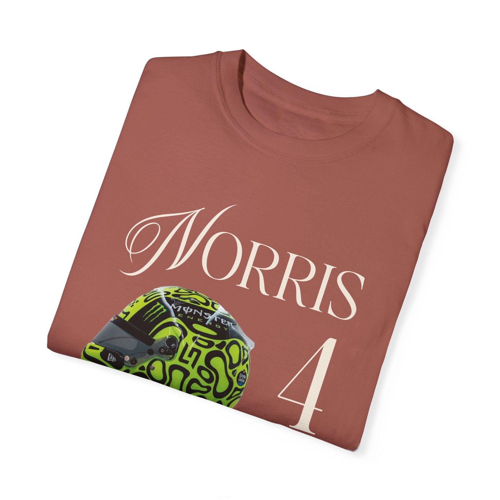 Lando Norris Helmet Comfort Color T-Shirt - RecklessSunday