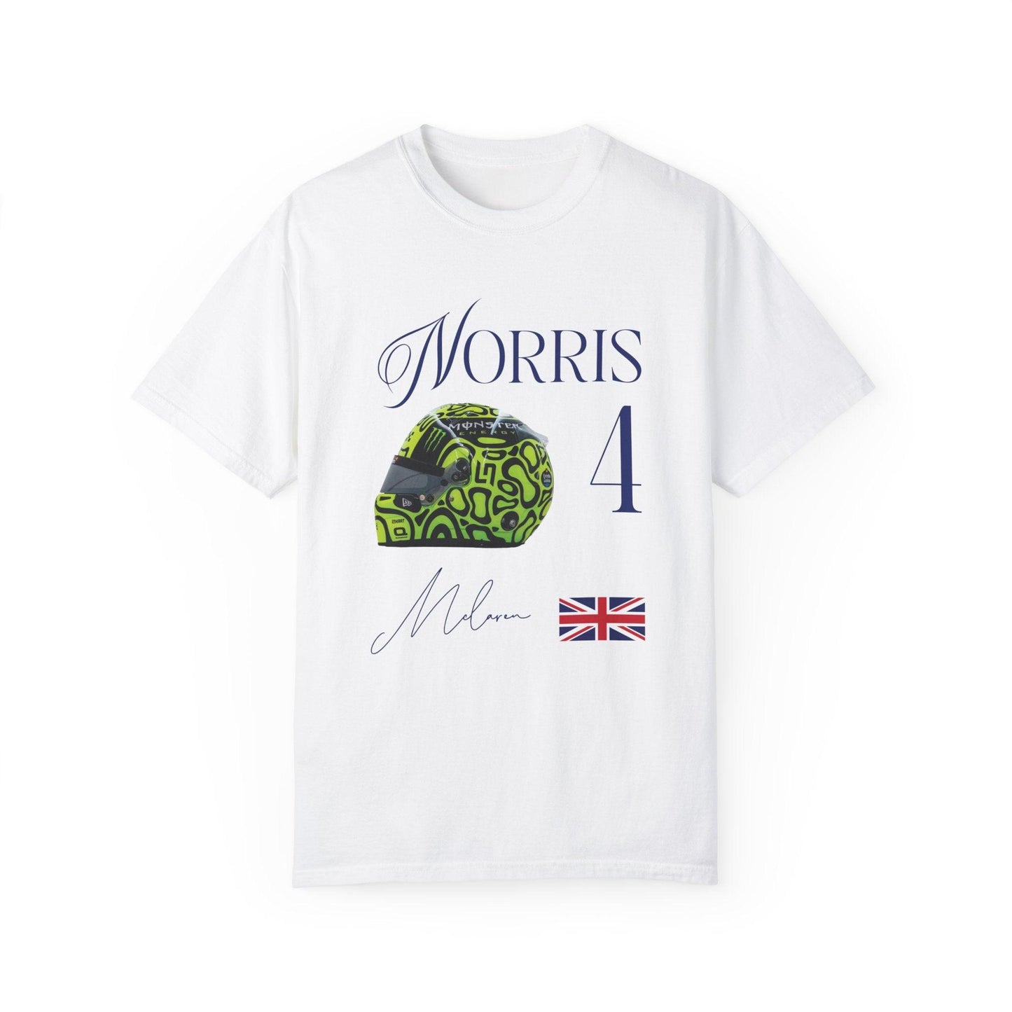 Lando Norris Helmet Comfort Color T-Shirt - RecklessSunday