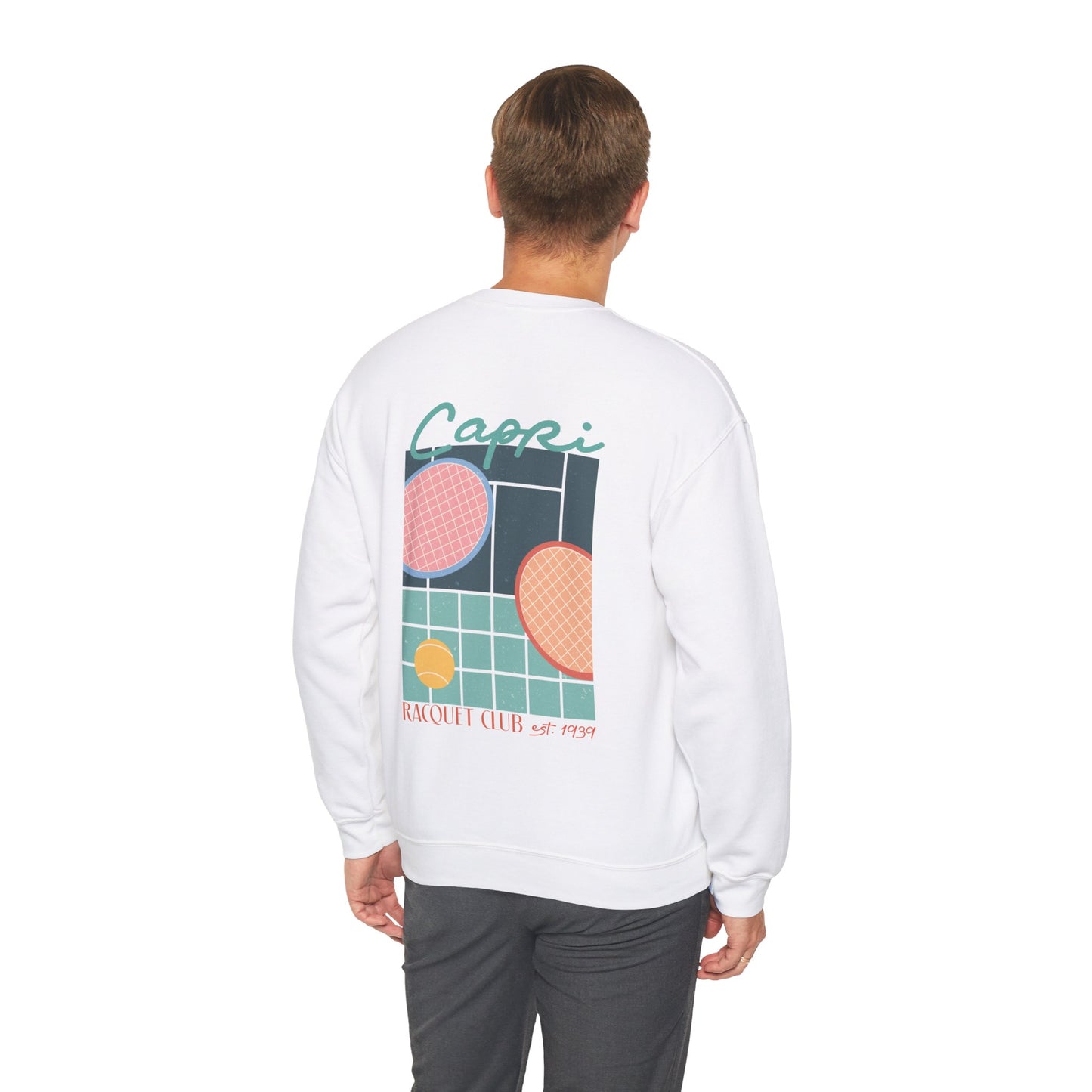 Capri Tennis Club Crewneck Sweatshirt