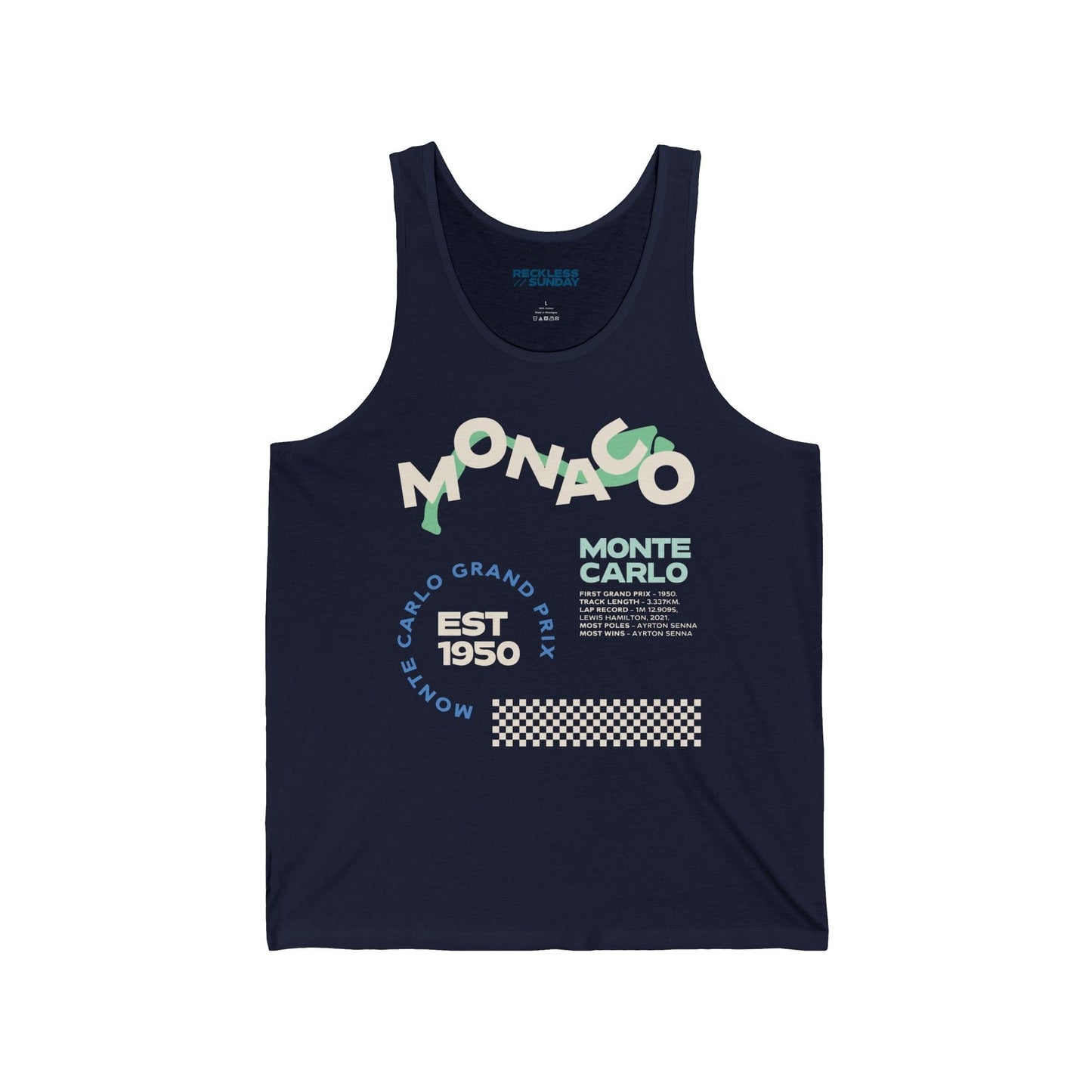 Monaco Vibes Jersey Tank - RecklessSunday