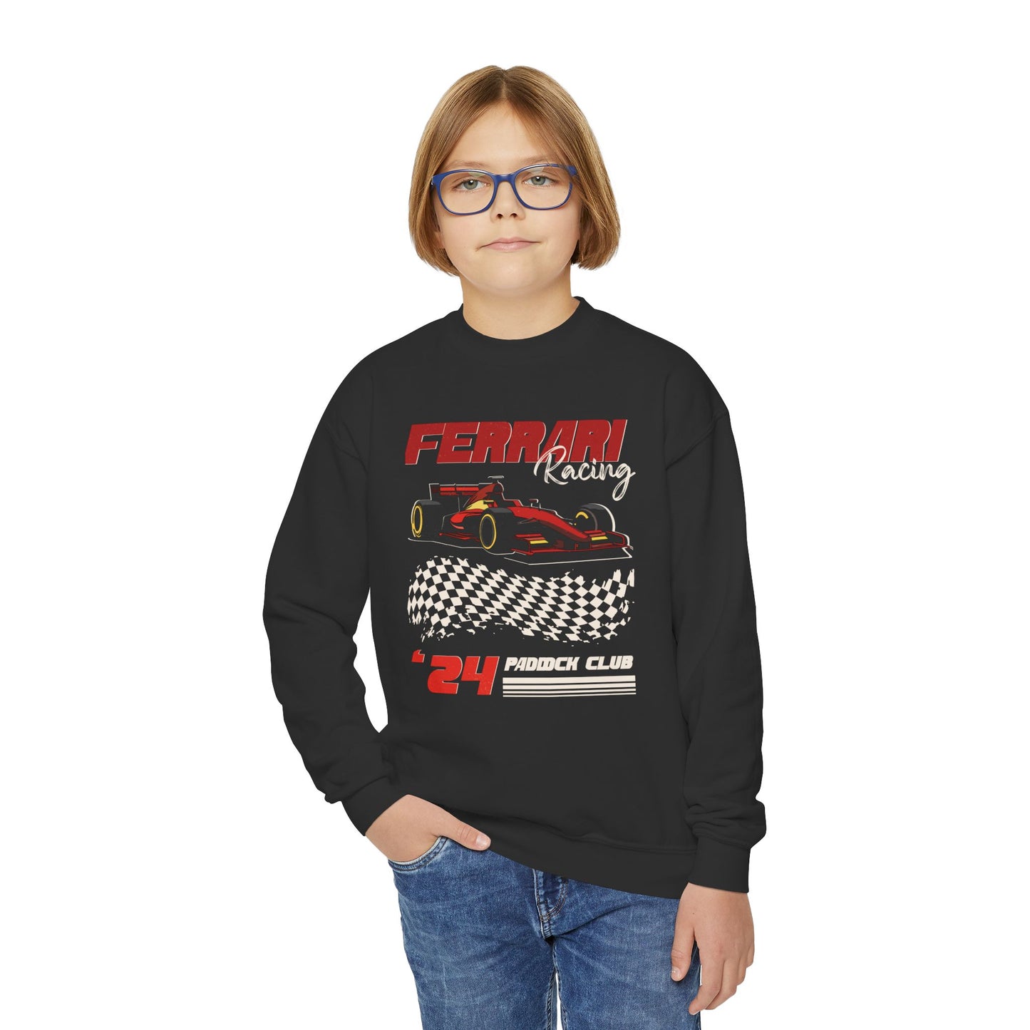 Youth Ferrari Retro Crewneck