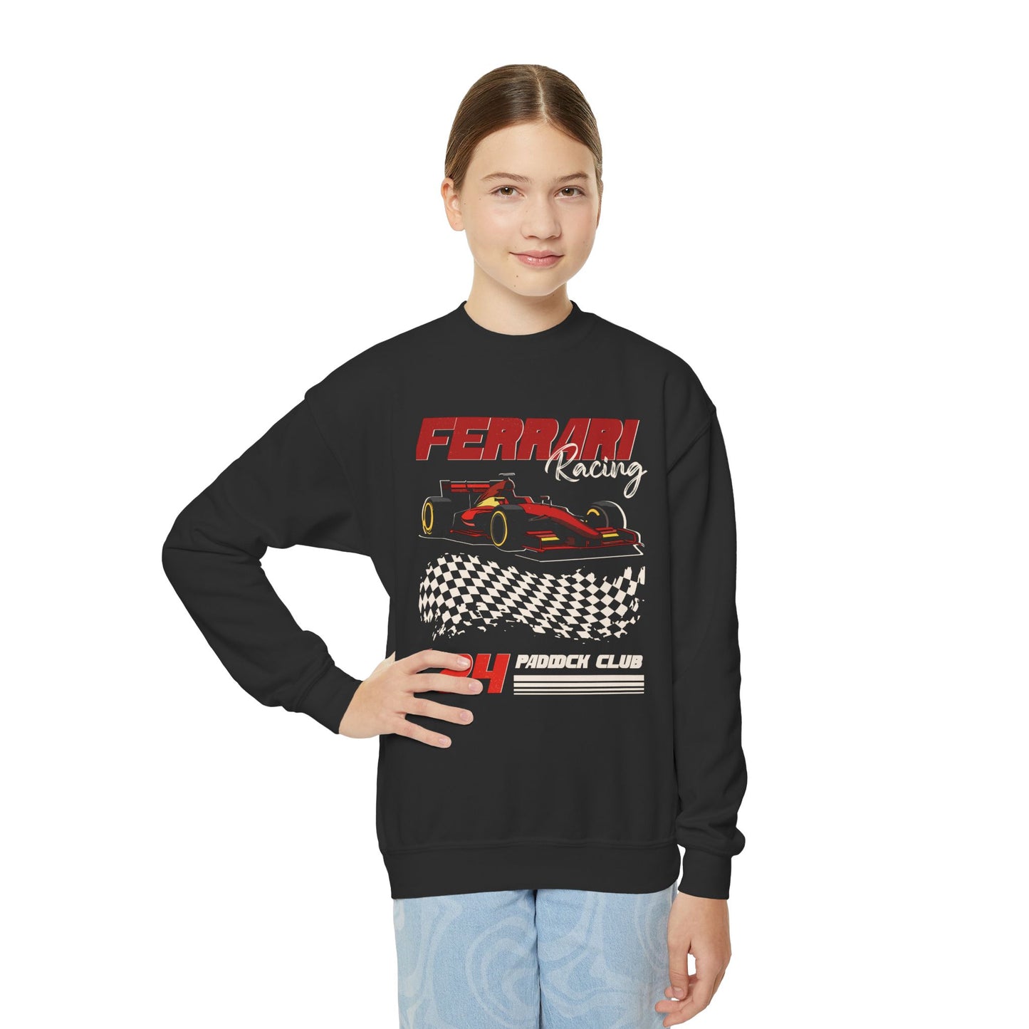 Youth Ferrari Retro Crewneck