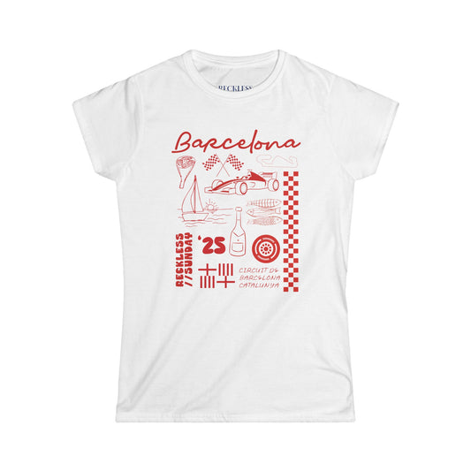 Barcelona Illustrated Slim Fit T-Shirt