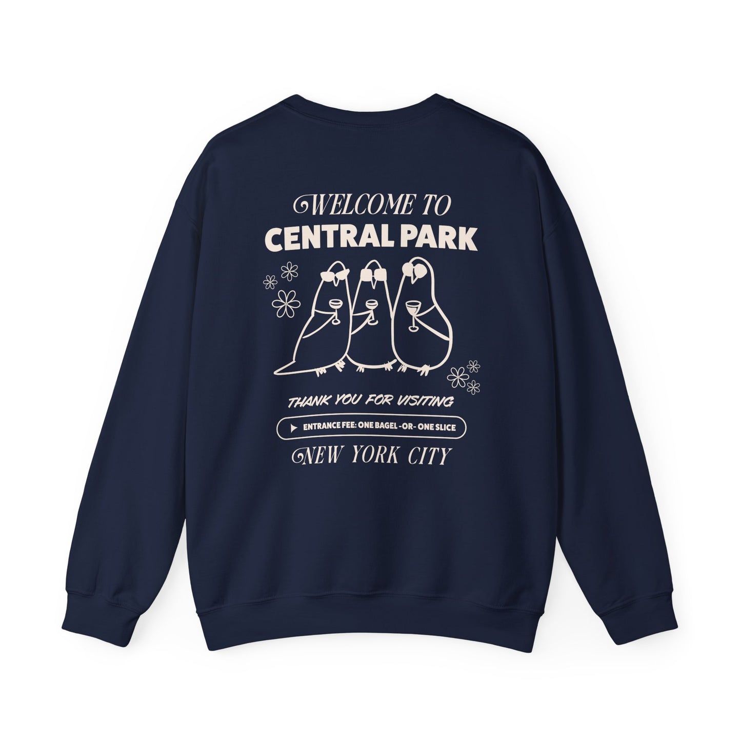 Pigeons of NYC Central Park Crewneck Sweatshirt