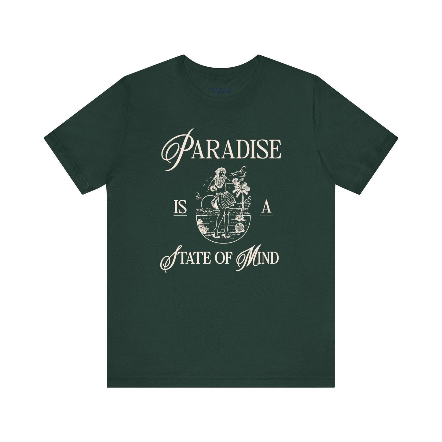 Paradise is a State of Mind | Cream Text - RecklessSunday