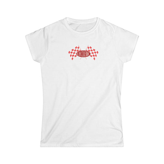 Women's Retro Tee Leclerc Ferrari