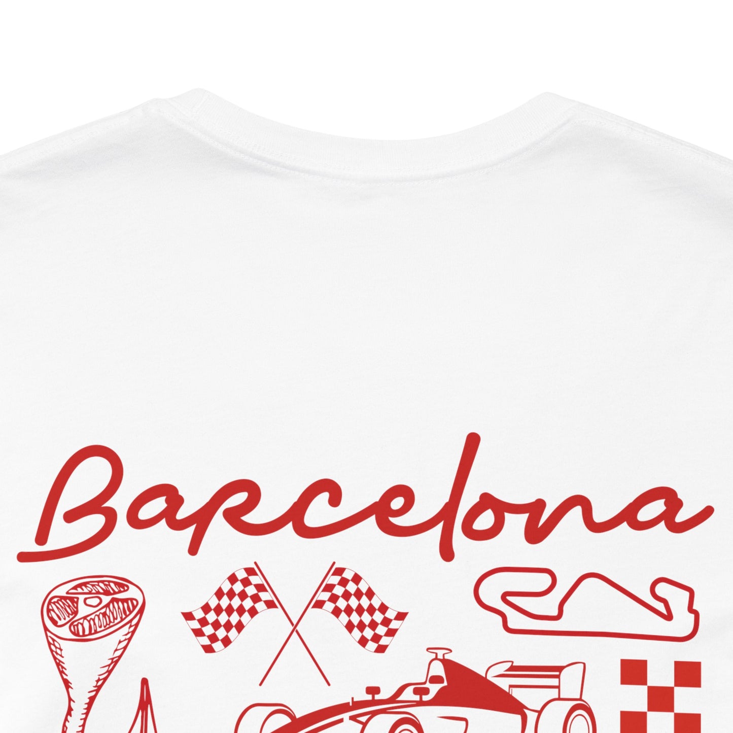 Barcelona Illustrated Unisex Short Sleeve