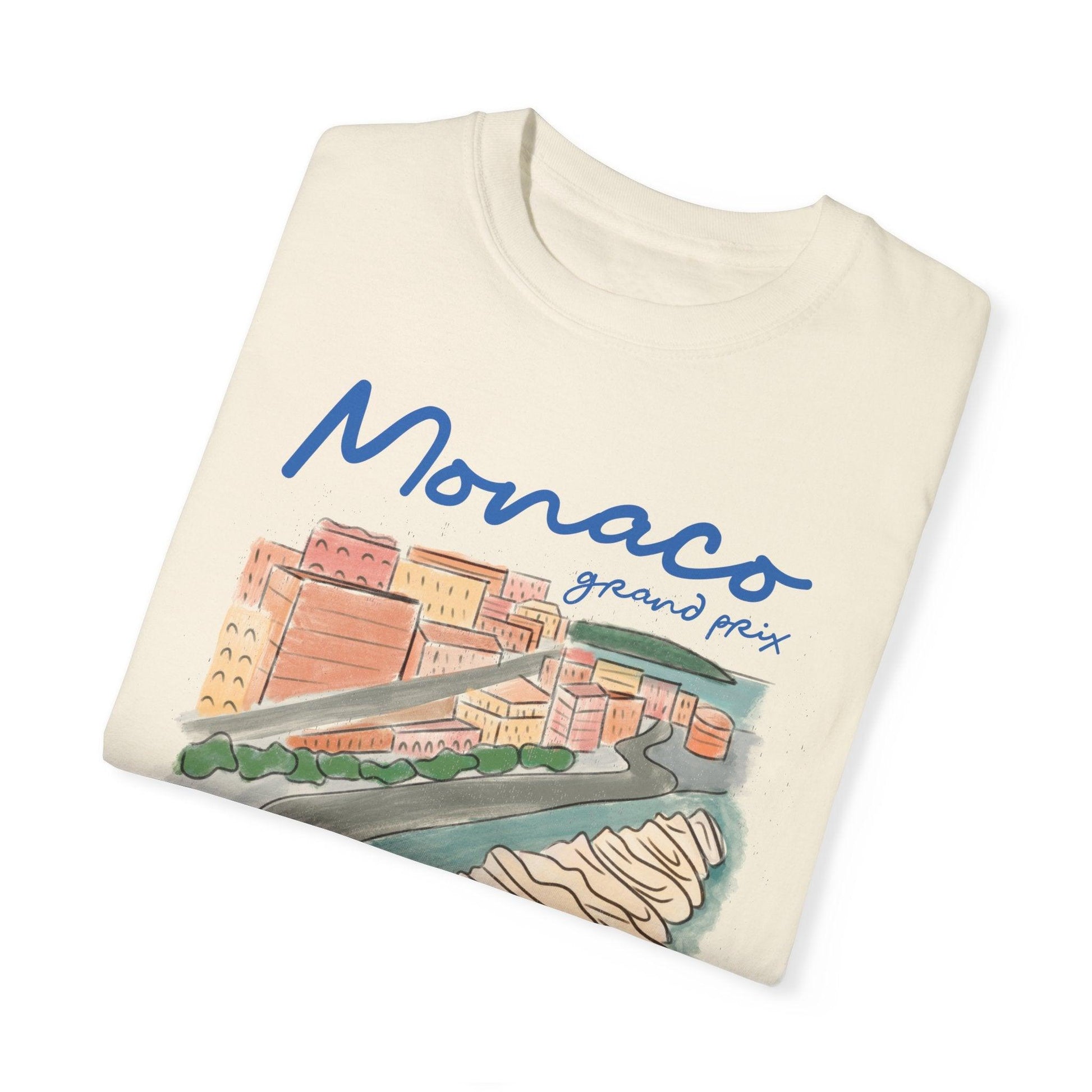 Monaco Grand Prix Illustrated Comfort Color T-Shirt - RecklessSunday