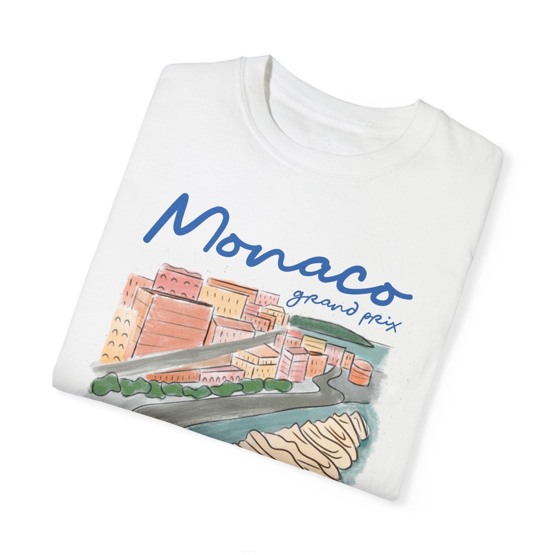 Monaco Grand Prix Illustrated Comfort Color T-Shirt - RecklessSunday