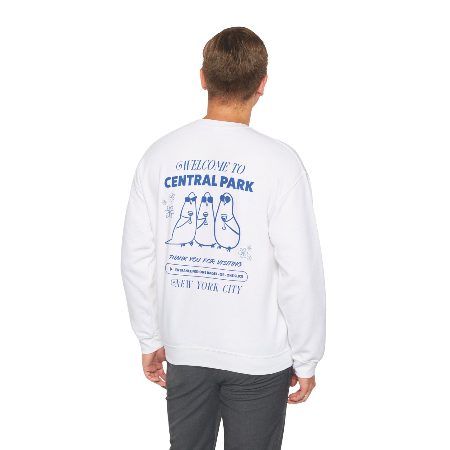 Pigeons of NYC Central Park Crewneck Sweatshirt