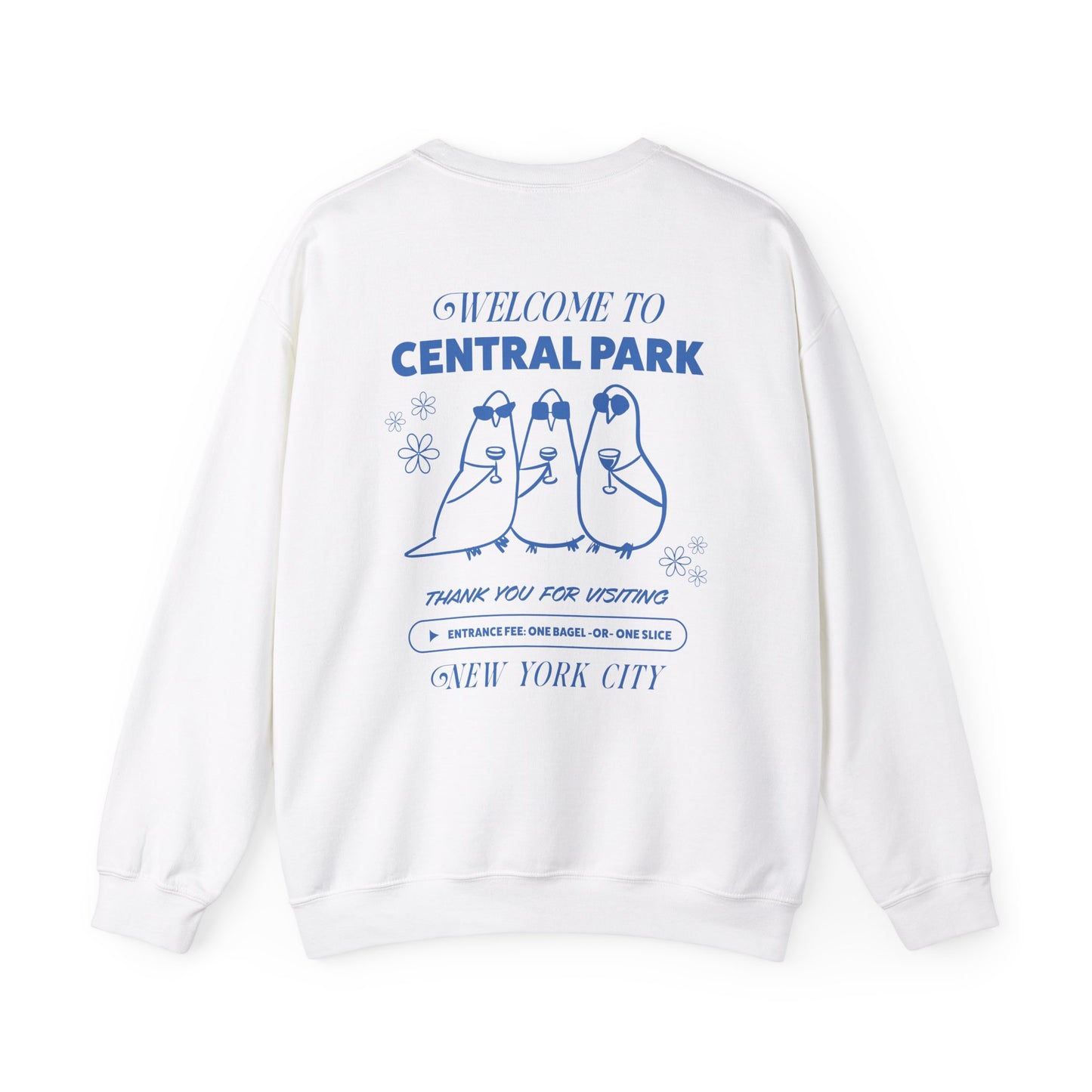 Pigeons of NYC Central Park Crewneck Sweatshirt