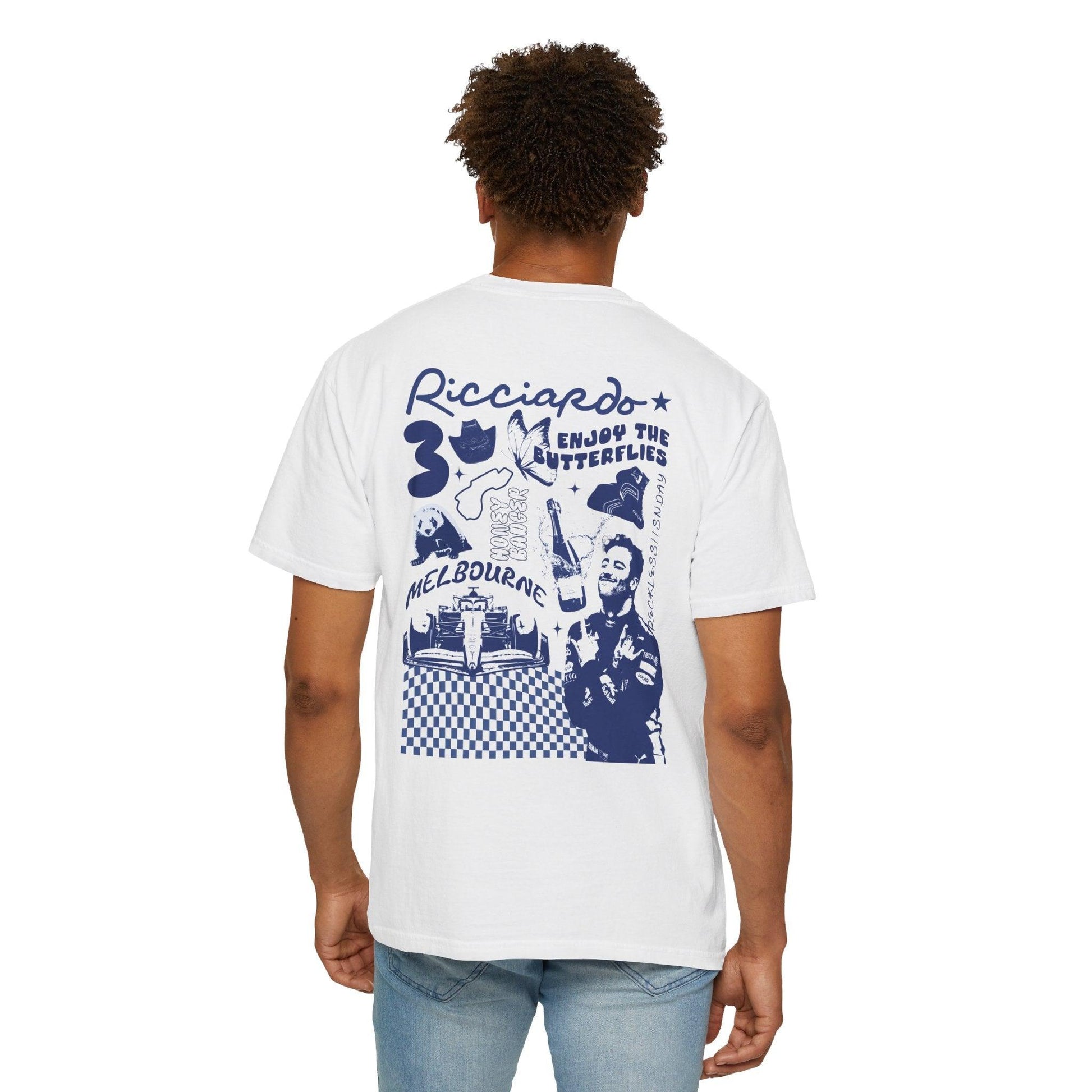 Daniel Ricciardo Illustrated Comfort Color T-Shirt - RecklessSunday