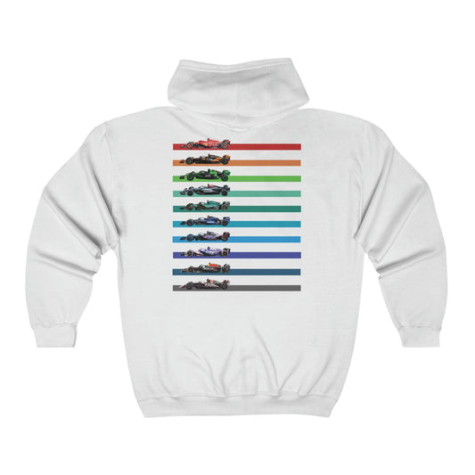 Formula Cars 2024 Zip Up Hoodie | Formula Racing Fan Hoodie | Sunday Racing Club - RecklessSunday