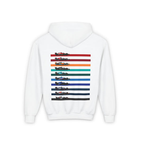 Youth Race Cars Heavy Blend Hoodie