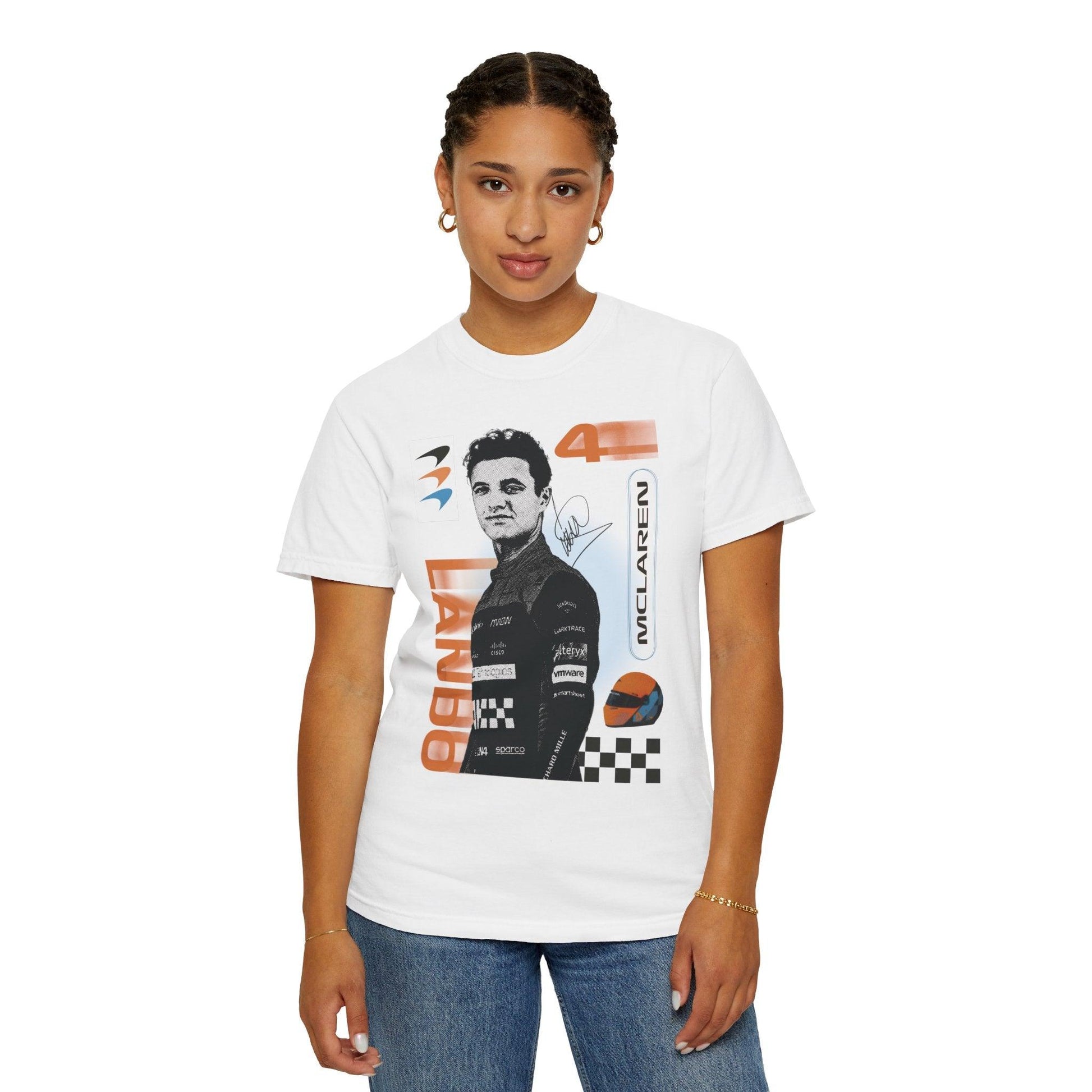 Lando Norris Racing T-Shirt Comfort Color - RecklessSunday