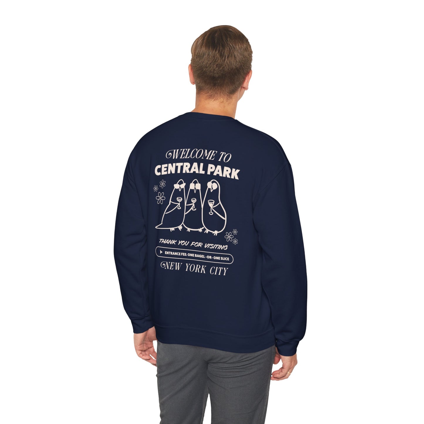 Pigeons of NYC Central Park Crewneck Sweatshirt