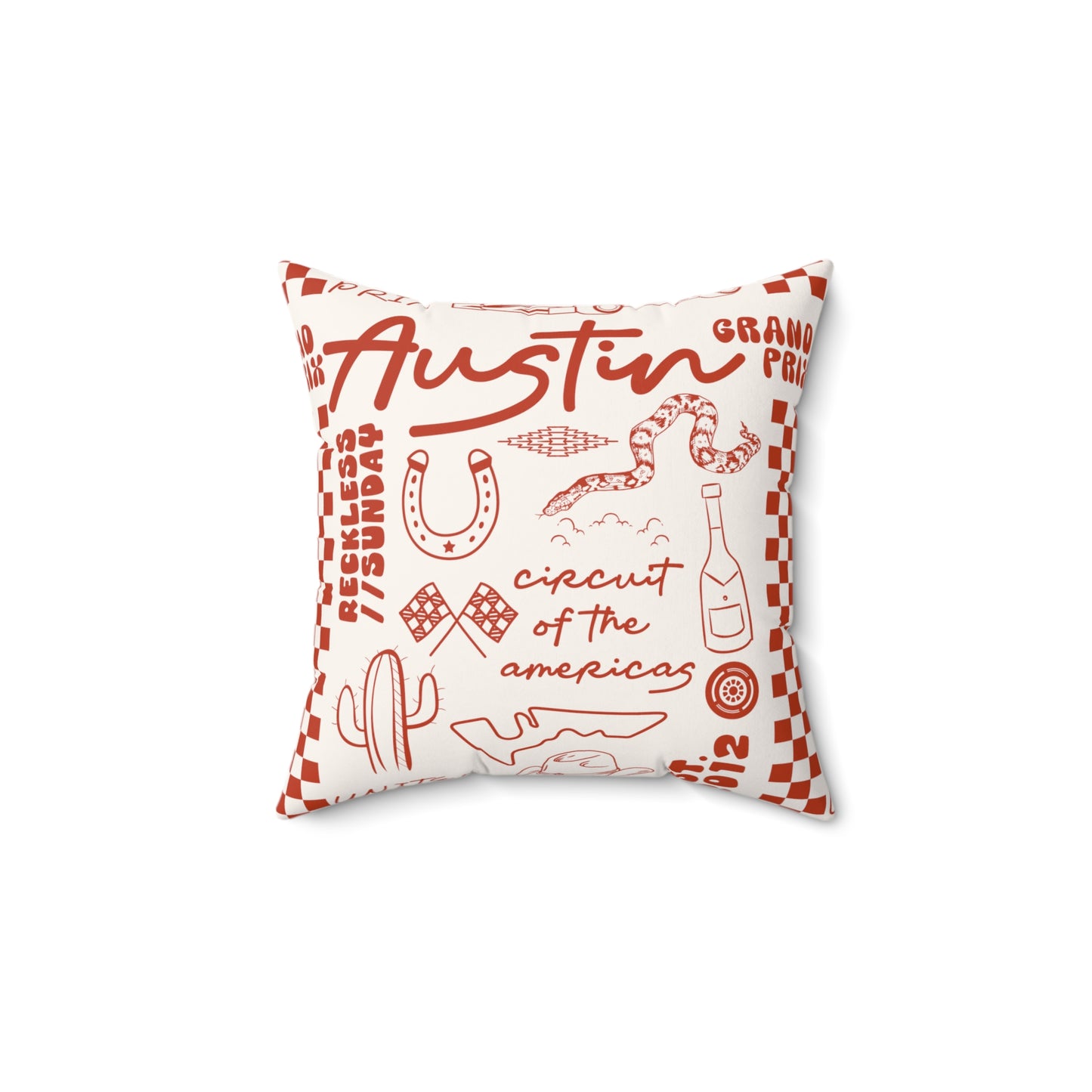 Austin COTA Faux Suede Square Pillow