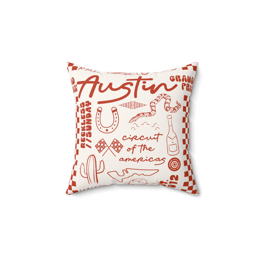 Austin COTA Faux Suede Square Pillow