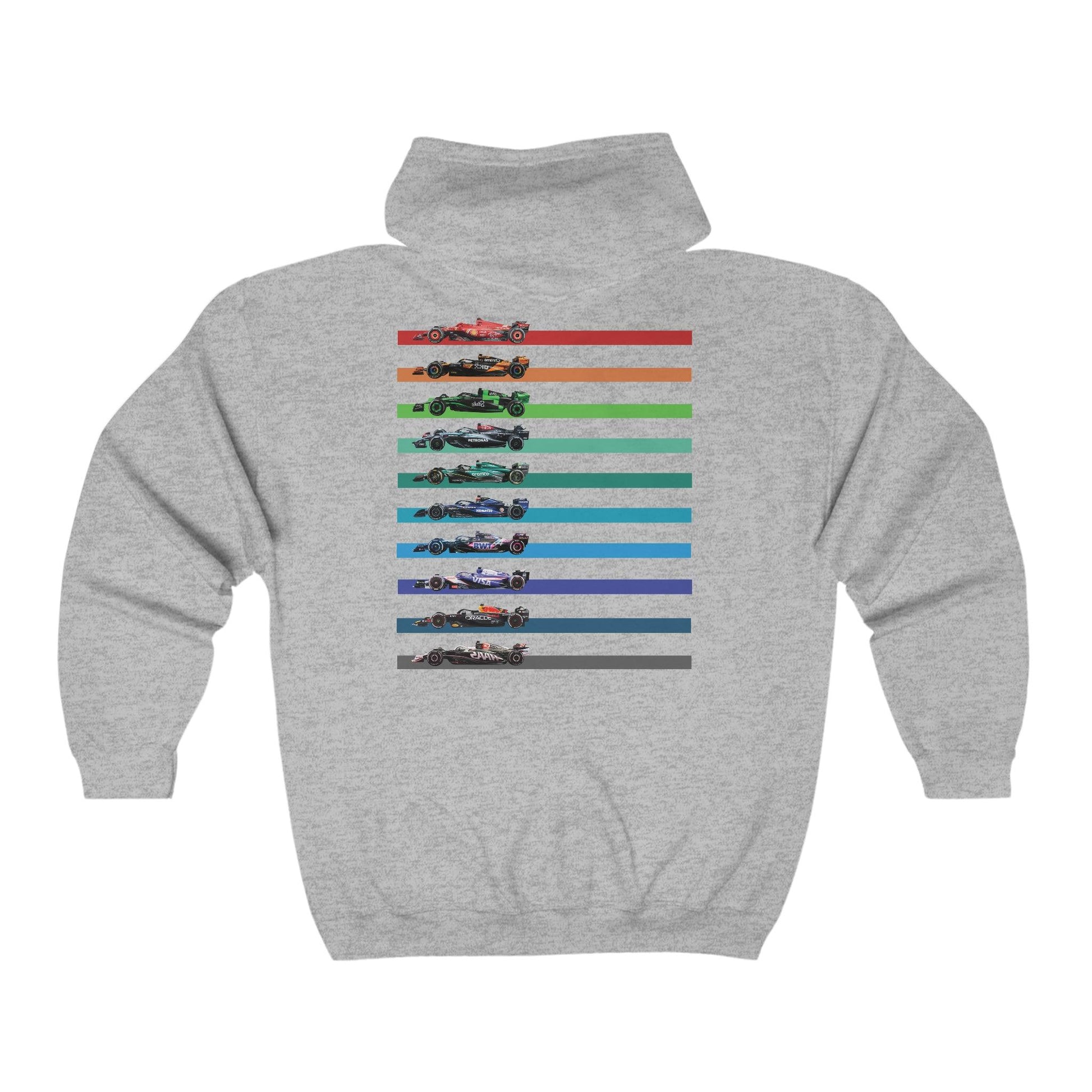 Formula Cars 2024 Zip Up Hoodie | Formula Racing Fan Hoodie | Sunday Racing Club - RecklessSunday