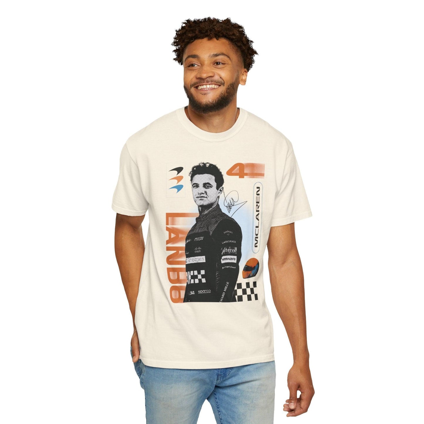 Lando Norris Racing T-Shirt Comfort Color - RecklessSunday