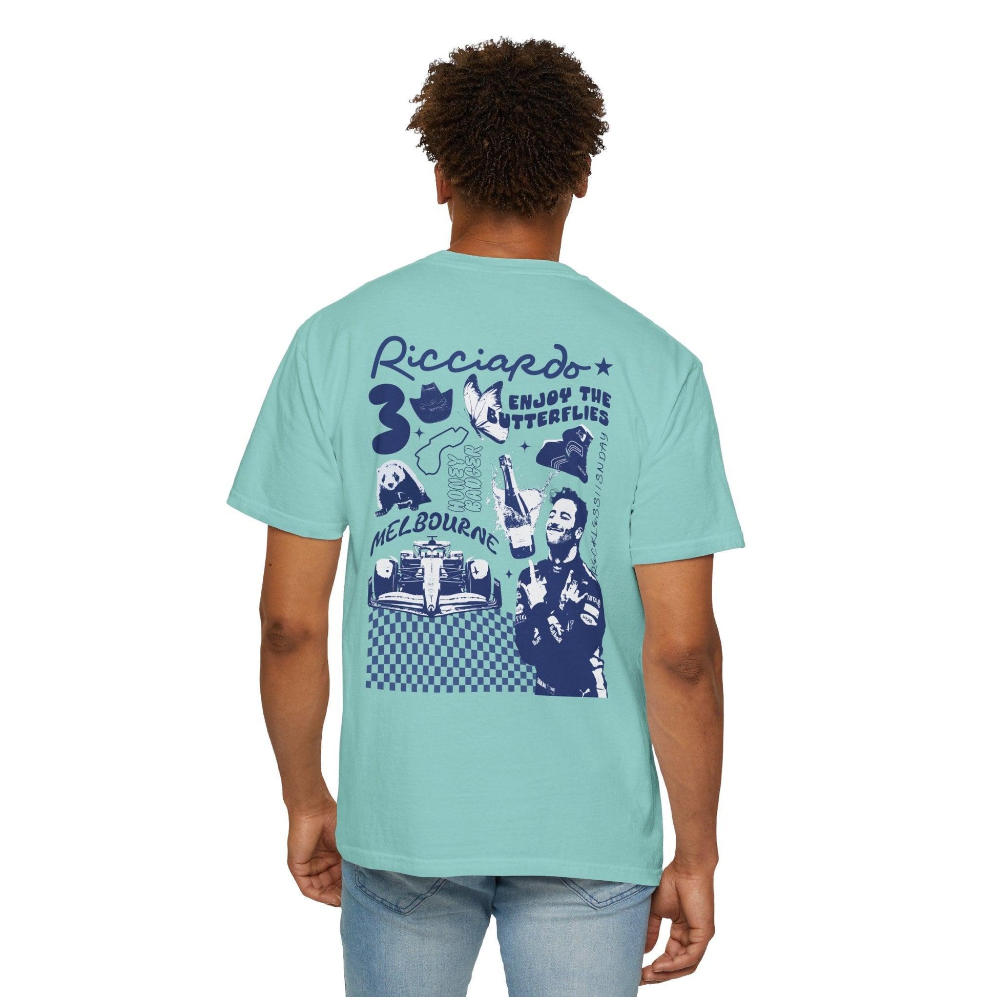 Daniel Ricciardo Illustrated Comfort Color T-Shirt - RecklessSunday