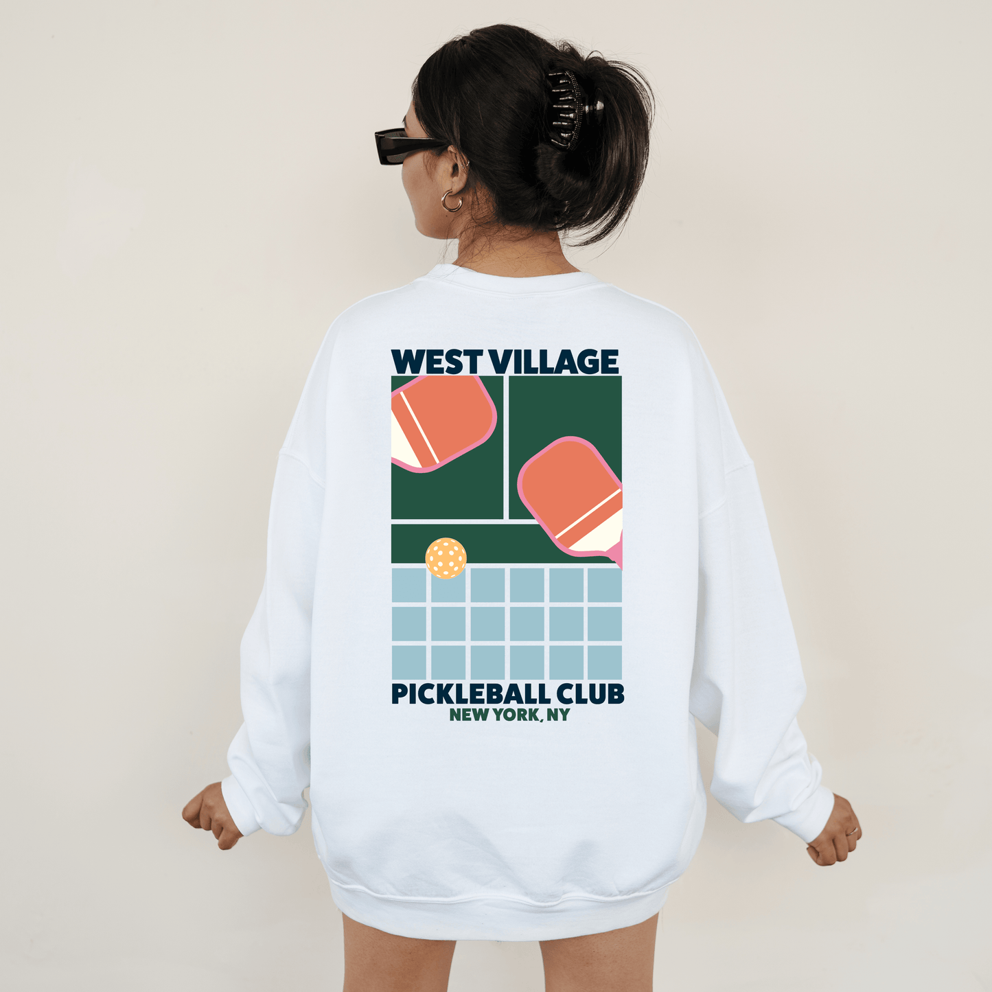 West Village Pickleball Club NYC Crewneck - RecklessSunday