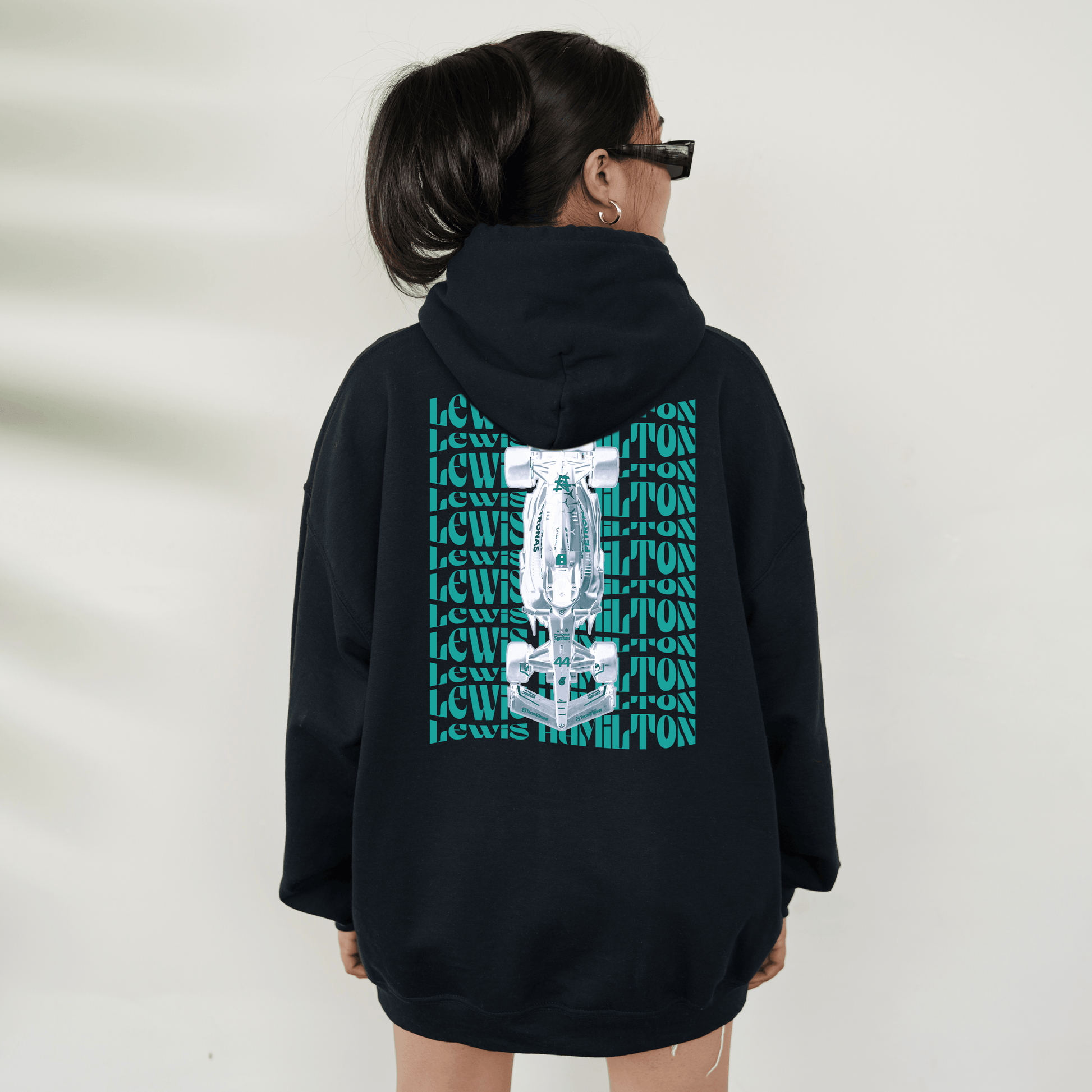 Lewis Hamilton Hoodie Turquoise - RecklessSunday