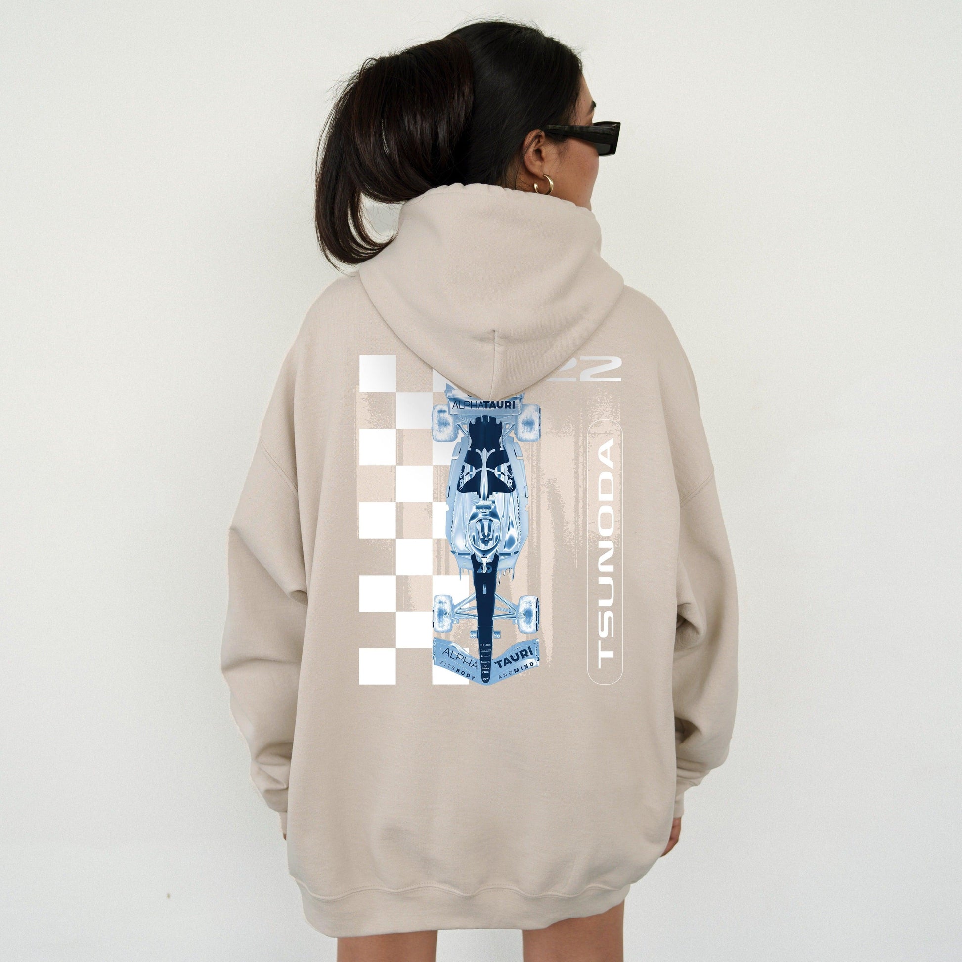 Yuki Tsunoda Grunge Series Sand Hoodie - RecklessSunday